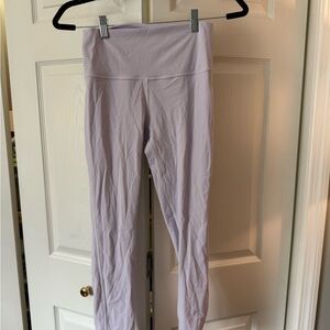 Lulu Lemon Lavender High-Waisted Leggings